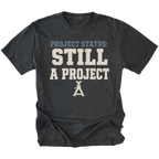 Black T-Shirt featuring the Still A Project design on the front by Trail Snark.