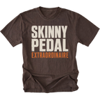 Espresso t-shirt featuring the Skinny Pedal design on the front by Trail Snark.