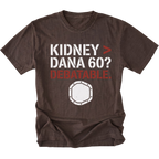 Espresso t-shirt featuring Kidney greater than Dana 60 debatable design with axle graphic on front view by Trail Snark.