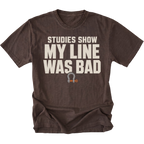 Espresso T-shirt featuring the Bad Line recovery shackle design on the front by Trail Snark.