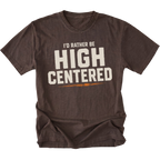 Espresso t-shirt featuring the High Centered design on the front by Trail Snark.