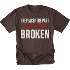 Espresso t-shirt featuring the Wrong Part design on the front by Trail Snark.