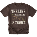 Espresso Brown T-Shirt featuring the Theoretical Line design on the front by Trail Snark.
