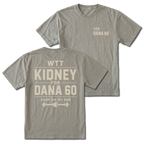 Grey T-shirt with WTT Kidney For Dana 60 back design and ISO Dana 60 front chest print by Trail Snark.