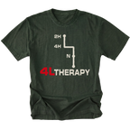Moss t-shirt featuring the 4L Therapy design on the front by Trail Snark.