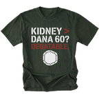 Moss t-shirt featuring Kidney greater than Dana 60 debatable design with axle graphic on front view by Trail Snark.