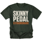 Moss t-shirt featuring the Skinny Pedal design on the front by Trail Snark.