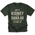 Moss T-shirt with a WTT Kidney For Dana 60 off-road axle trade design shown from the front by Trail Snark.