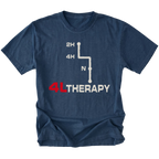 Navy t-shirt featuring the 4L Therapy design on the front by Trail Snark.